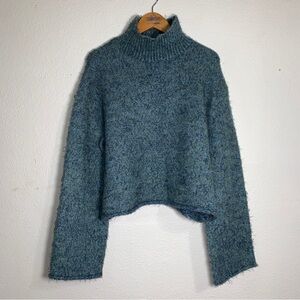 Anthropologie Zero Degree Celsius Metallic Tinsel Turtleneck Sweater Women’s S